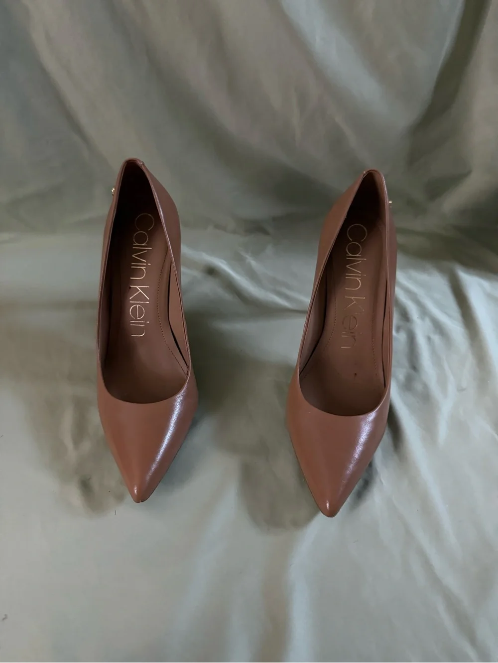 Calvin Klein Blush Pink Pointed-Toe Stiletto Pumps